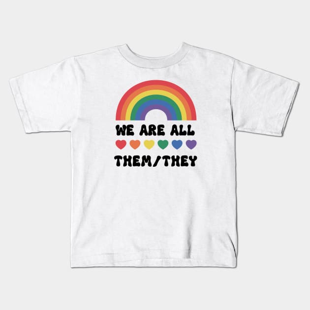 LGBTQIA2S+ Ally Kids T-Shirt by Xie